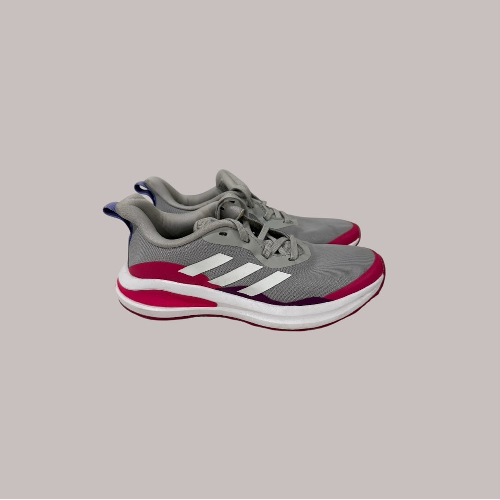 adidas Kids Gray and Pink Sneakers